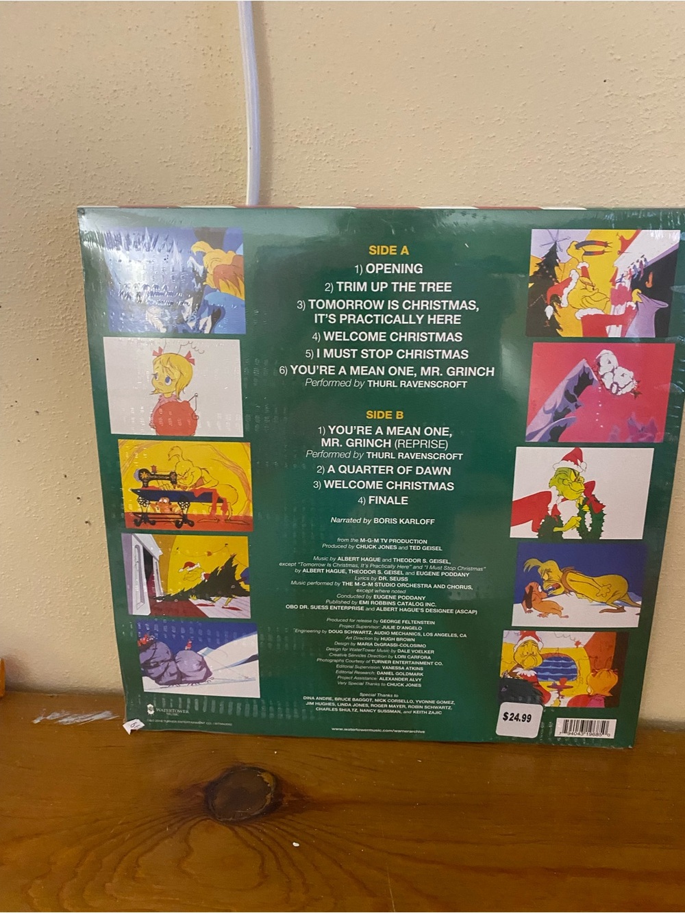 Dr. Seuss The Grinch Stole Christmas Picture Disc Vinyl - Picture 2 of 3